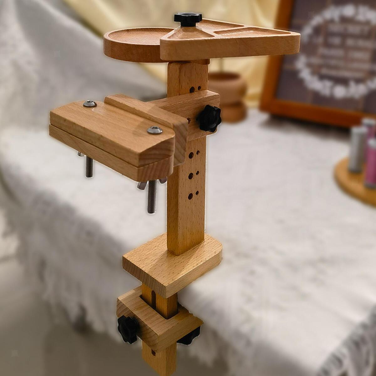 Embroidery Hoop Holder with Table Clamp 360 Degree Rotation Adjustable for