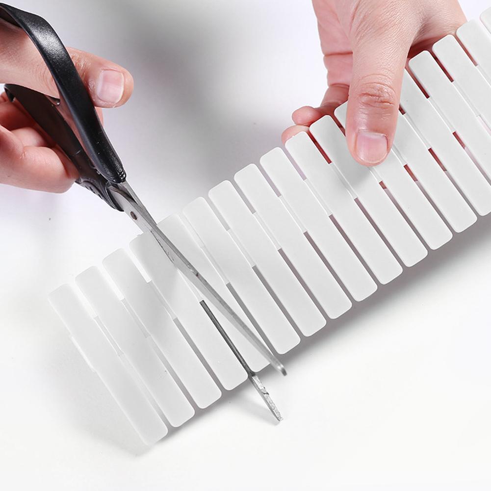 DIY Drawer Divider Household Storage Shelves Partition Board (4pcs White)