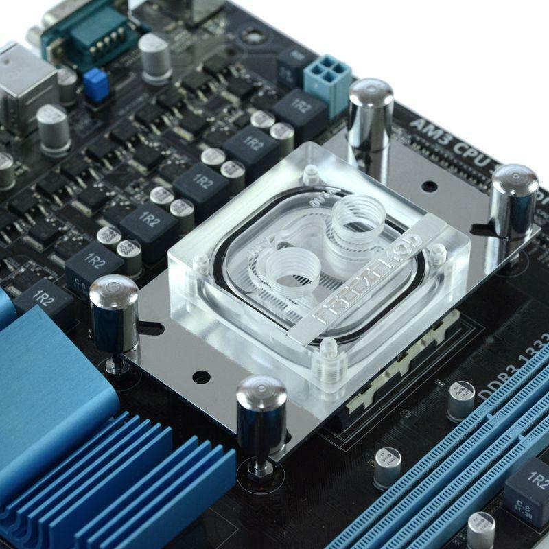 CPU Acrylic Top Water Cooling Block Sprayable Liquid Block With Channel for AMD
