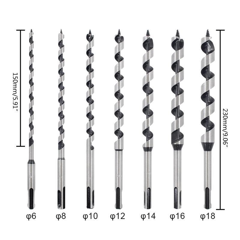 Professional 6~18x230mm Wood Door Opening Woodworking Bit Set