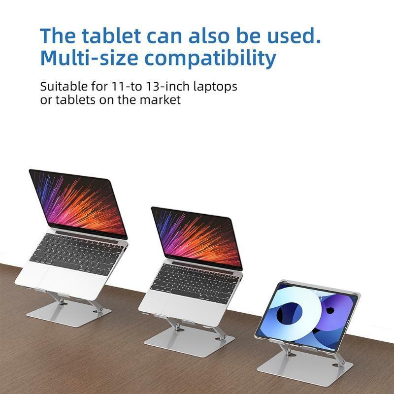 Foldable Aluminum Alloy PC Stand Cooling Pad Holder Desktop Heat Release Bracket