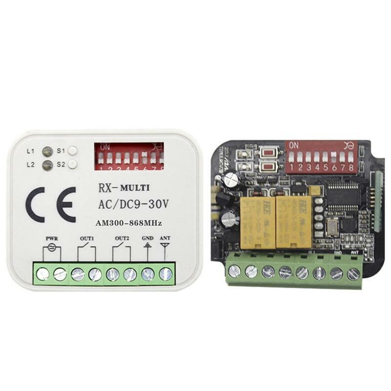 AC/DC 9-30V Receiver For Garage Door Command Gate Control Transmitter Controller
