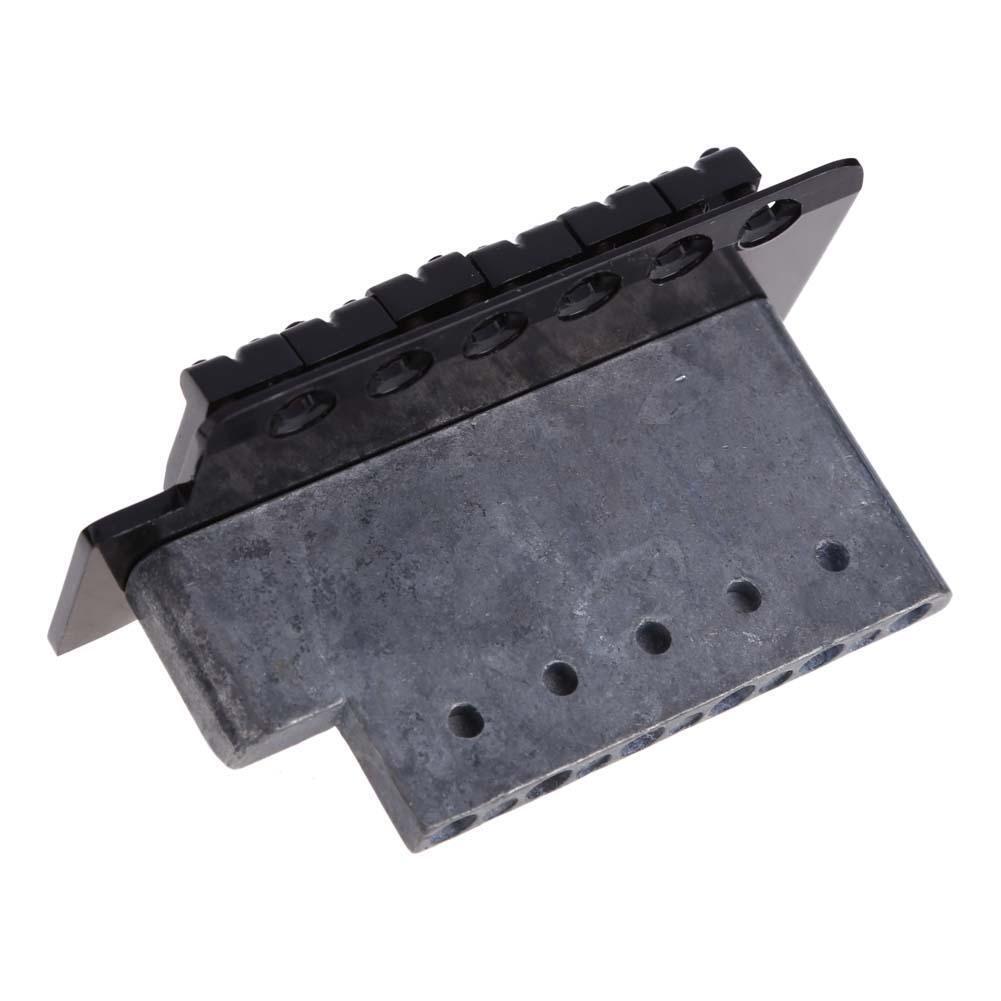 Black Electric Guitar Tremolo Bridge With Bar New 1 Set 6 Strings Parts