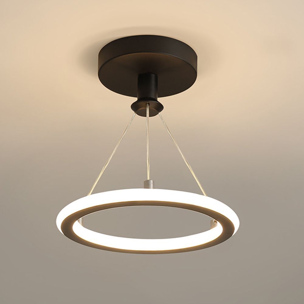New LED Room Decor Ceiling Lights Modern Pendant Light Bar Lamp Black