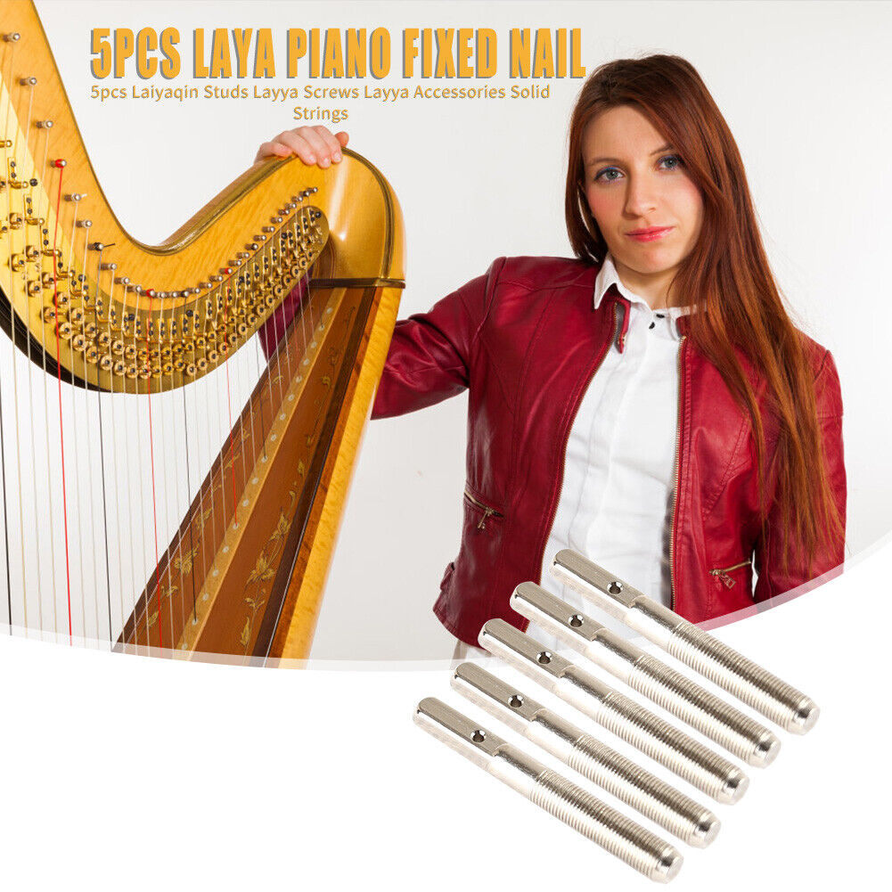 5pcs Pins Nails+5pcs Accessories for 7/10 String Lyre Small Harp Geek Parts