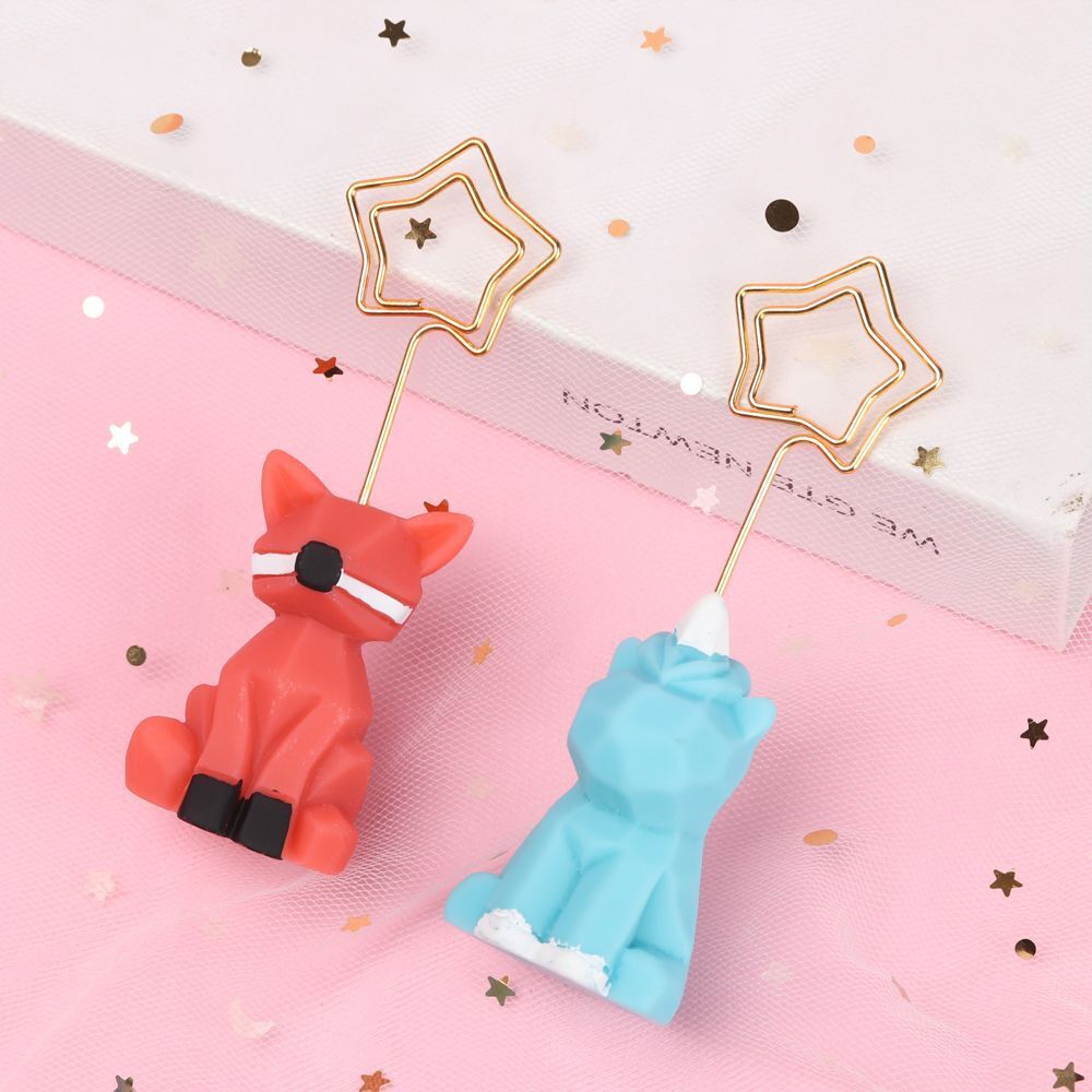 Animal shape Desk Decorative Paper Clip Photo Stand Memo Clips Note holder