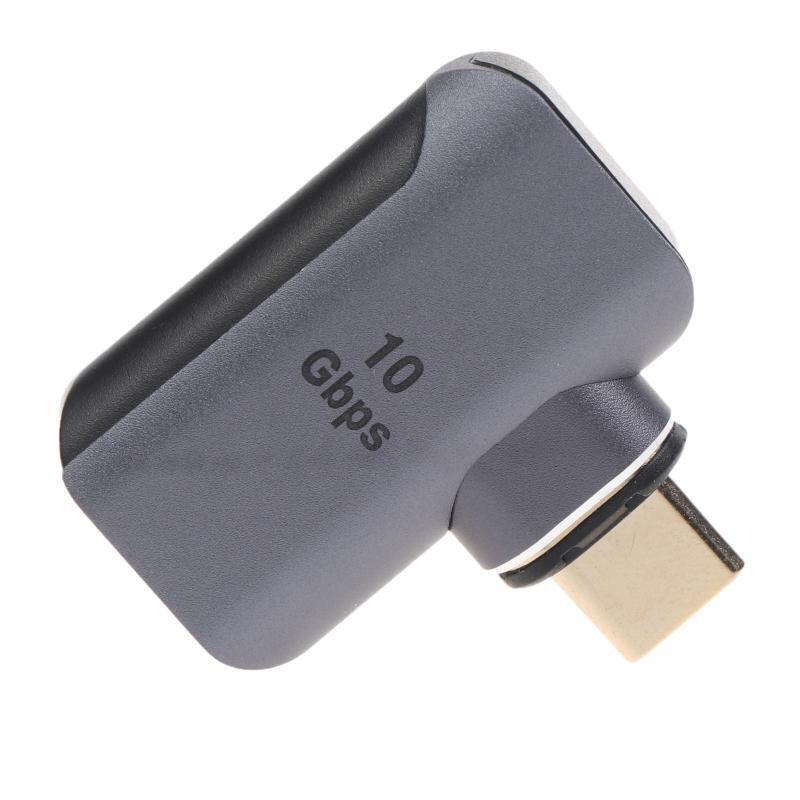 Magnetic Mini Metal Adapter 90 Degree USB C Male to USB 3.0 Female OTG Adapter