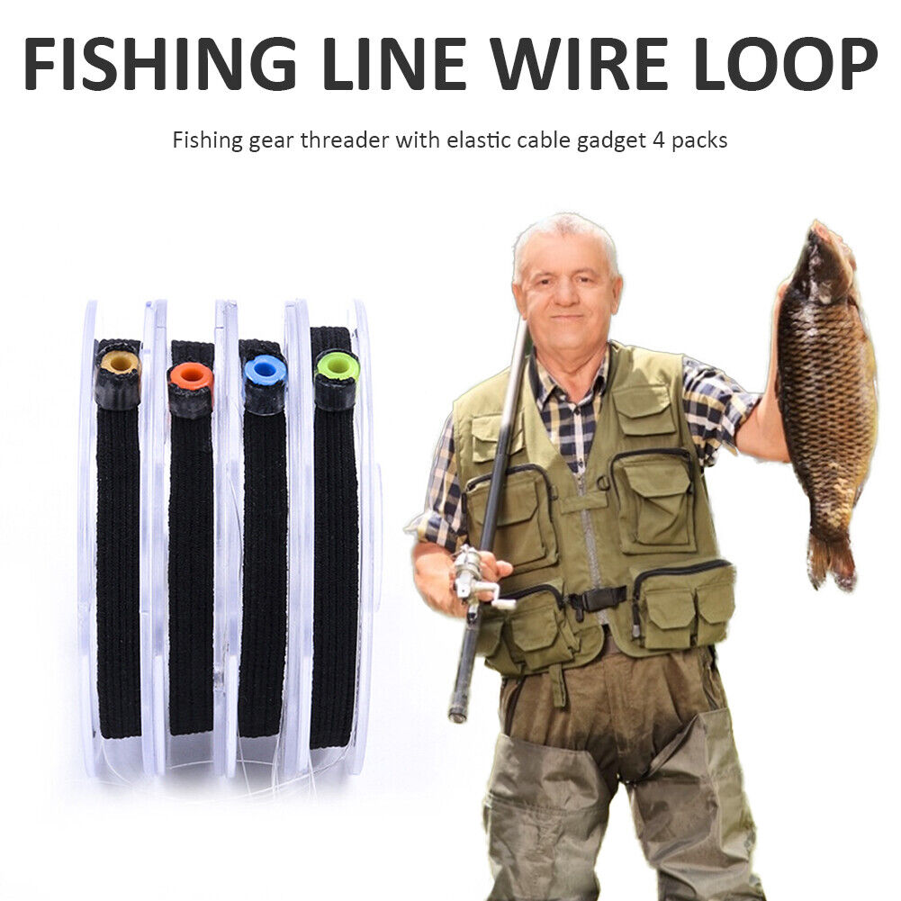 4pcs Tippet Spool Tenders with Elasticity Rings Fly Fishing Fly Line Tender