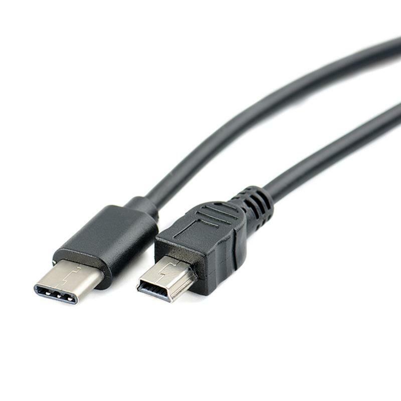 30cm Multifunctional Type C to Mini USB Camera OTG Copy Conversion Cable