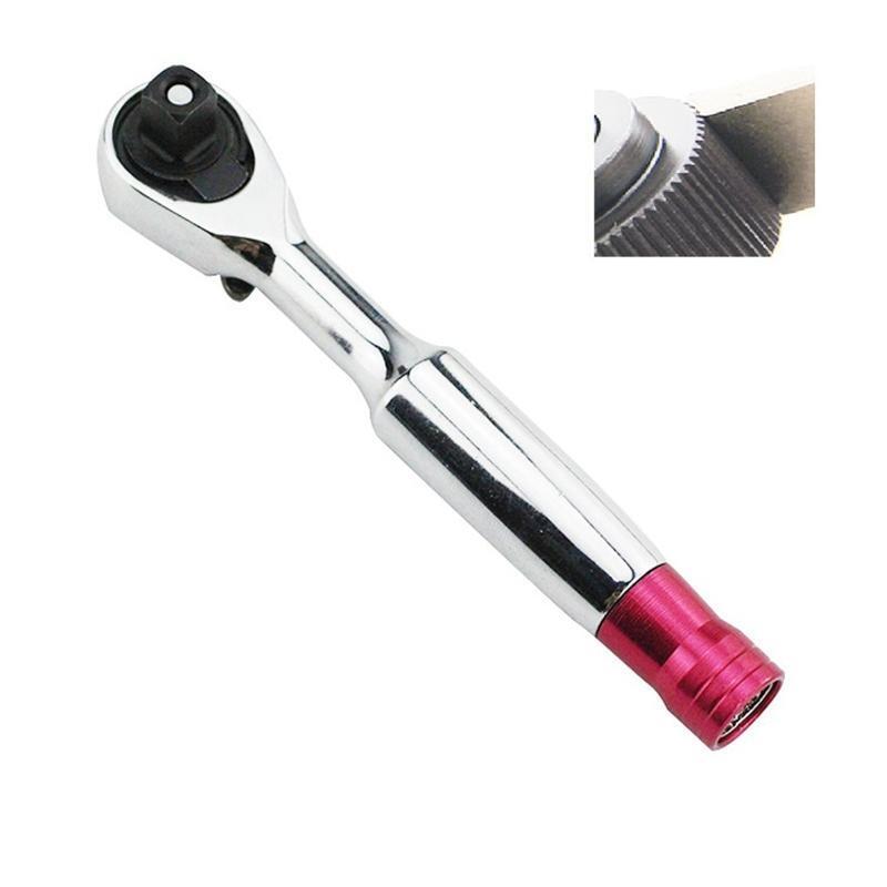 Practical 1/4 Inch Spanner Ratchet Wrench w/ 5° Movement 72 Teeth Wrench for Car