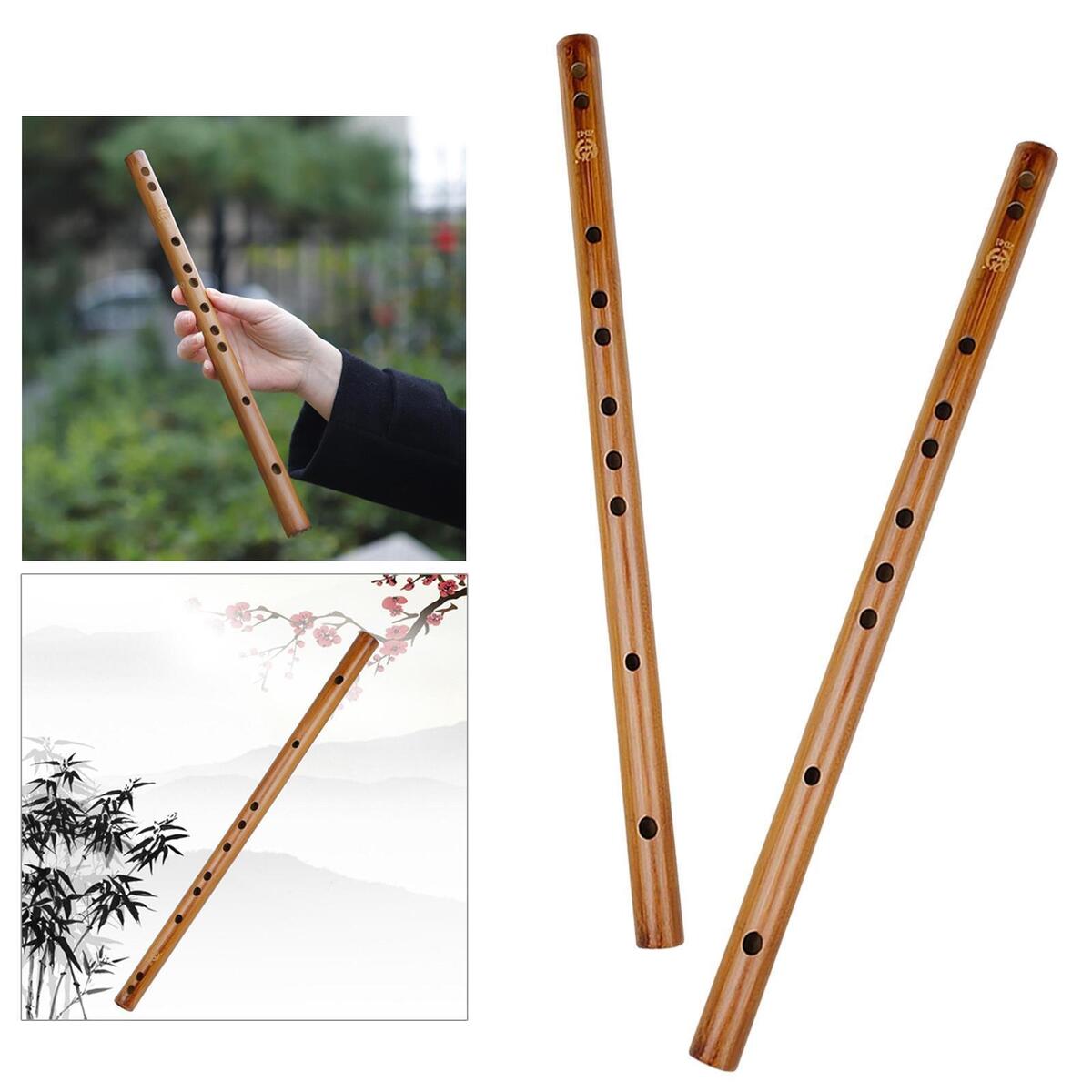 2x Traditional Wooden Flute Great Sound Woodwind Musical Instrument Gift