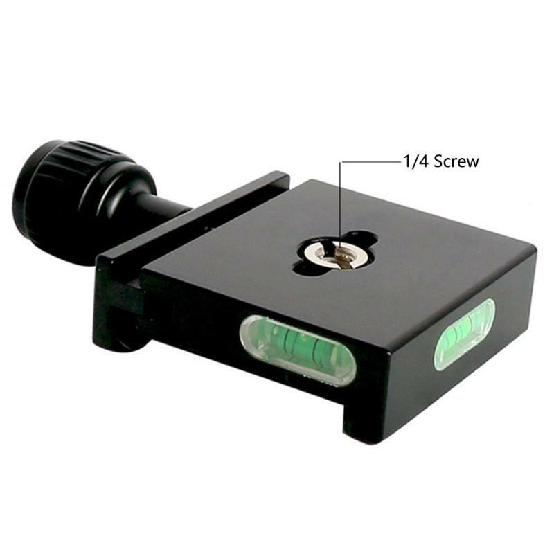 QR-50 Clamp Adapter Quick Release QR Plate Standard 1/4 3/8 Inch Arca Swiss