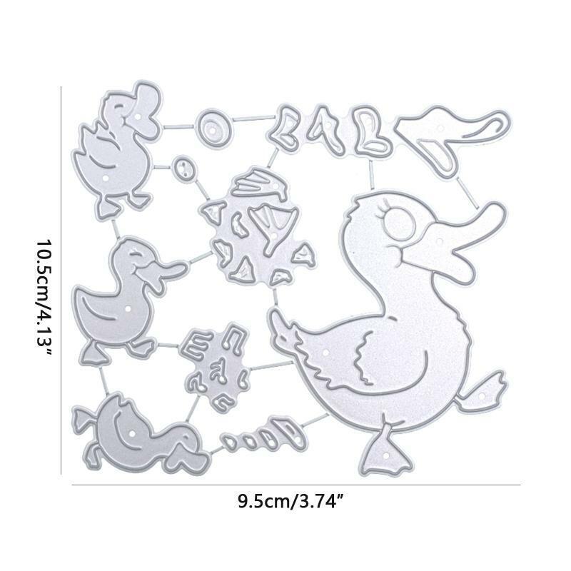 Singing Baby Mother Ducks Metal Cutting Dies Stencil DIY Scrapbooking Template