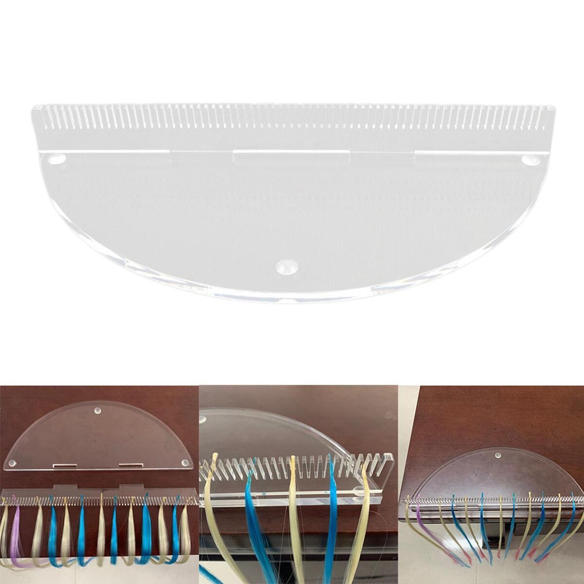 1PC Hair Extensions Stand Toupee Storage Plate for SPA Barber Hairstyling