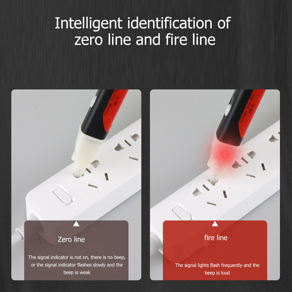 Non-contact Electric Sensor Tester Pen Alarm Power Outlet Voltage Meter