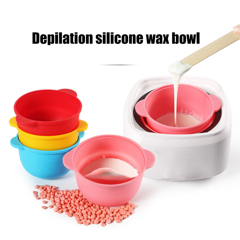 400ml Silicone Wax Warmer Bowl Hair Remove Waxing Heat-resisting Pot (Pink)