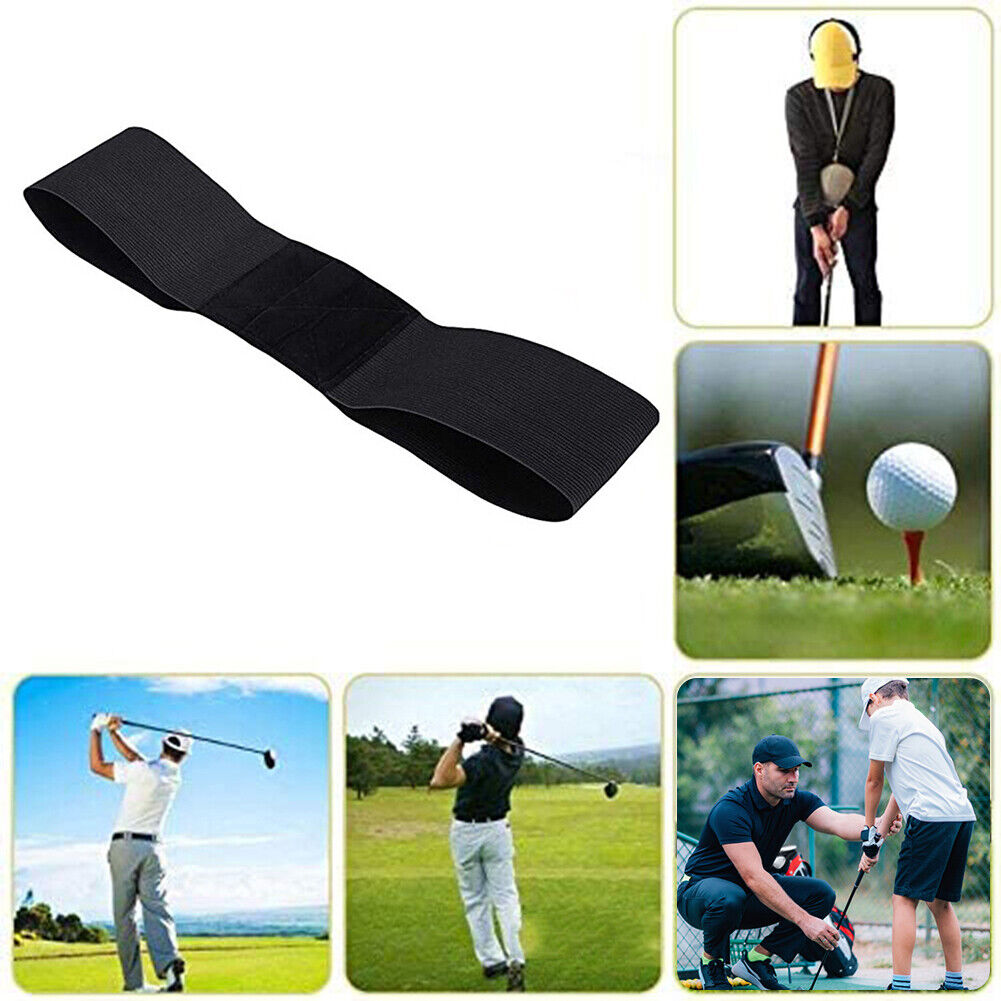 Golf Correction Belt Swing Trainer Elastic Arm Band Alignment Training Aids