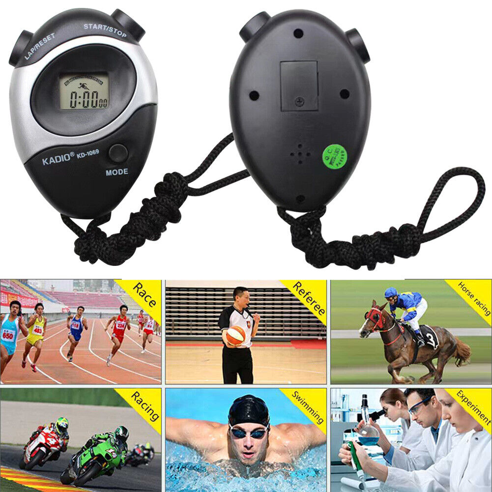 Electronic Alarm Counter Stopwatch Timer Sport Running Training Chronograph