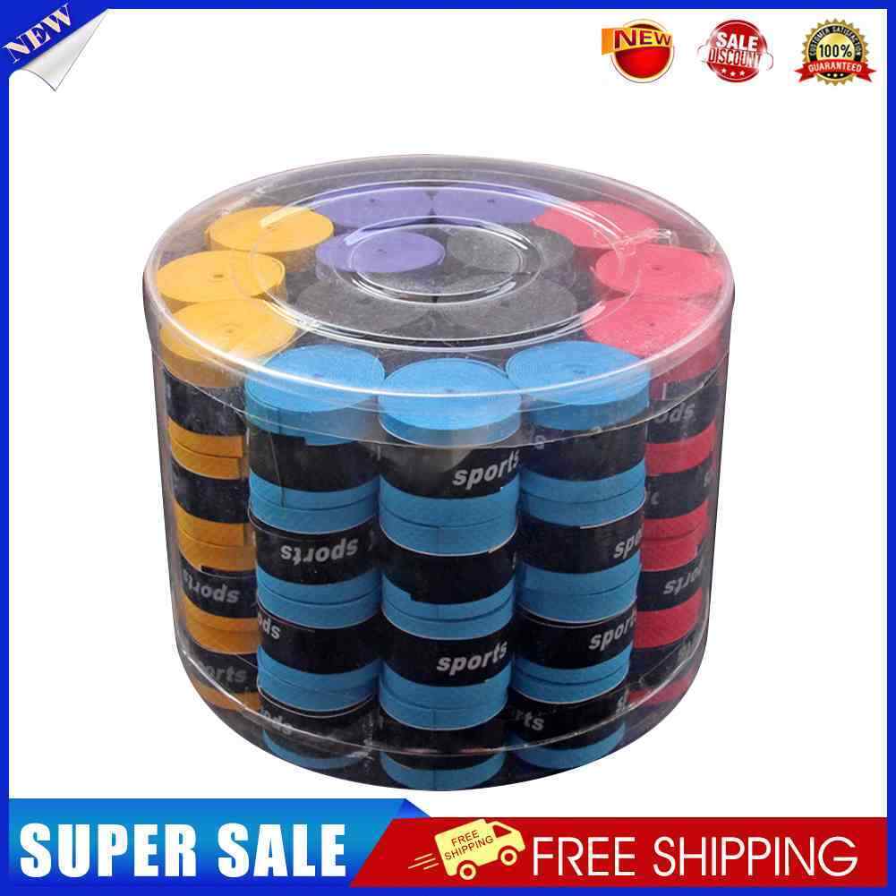 60pcs Racket Fish Rods Over Grips Badminton Wrap Tape Sweatbands (Mix)