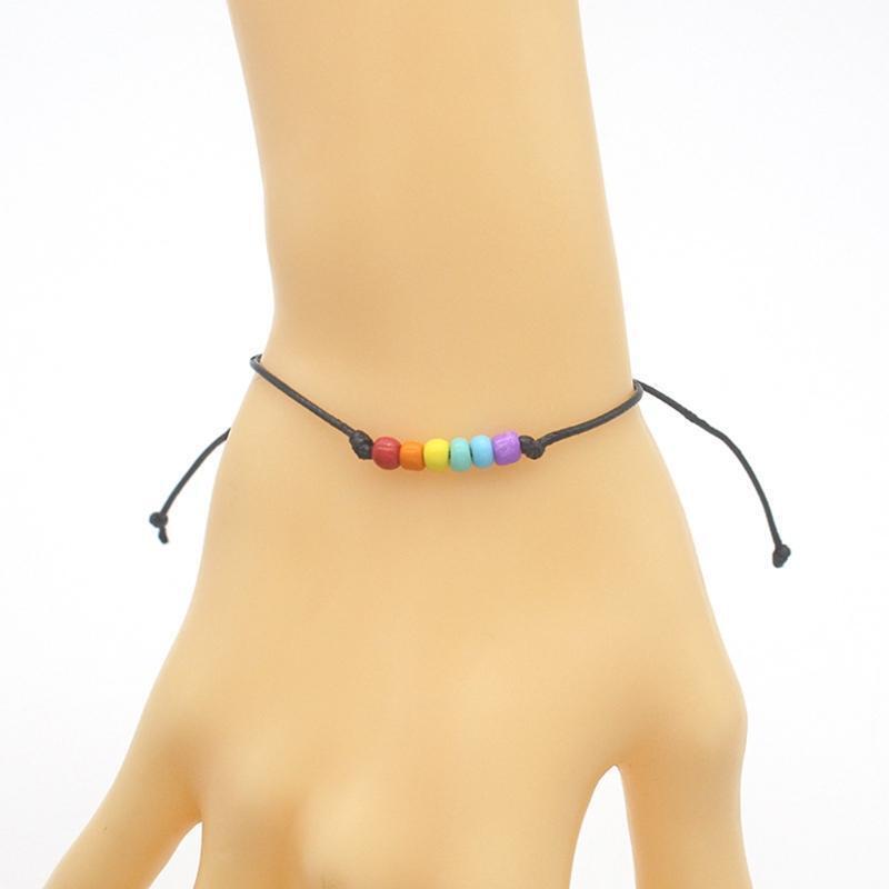 Bohemian Hand-woven Seed Bead Adjustable Bracelet Beaded Card Bracelet for Girl