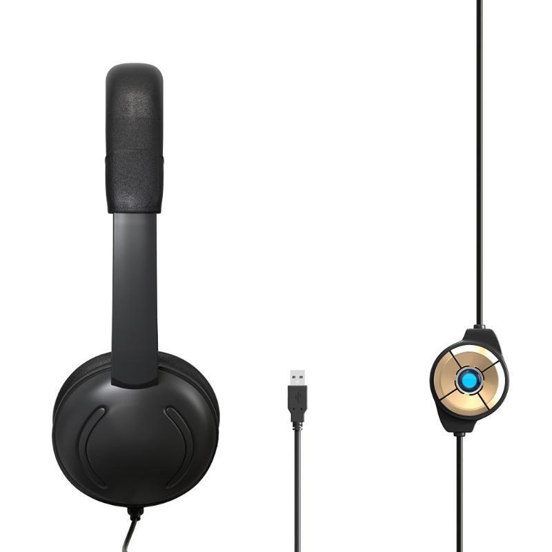 Telephone Traffic Headset USB Noise Cancelling Headset With Adjustable Volume
