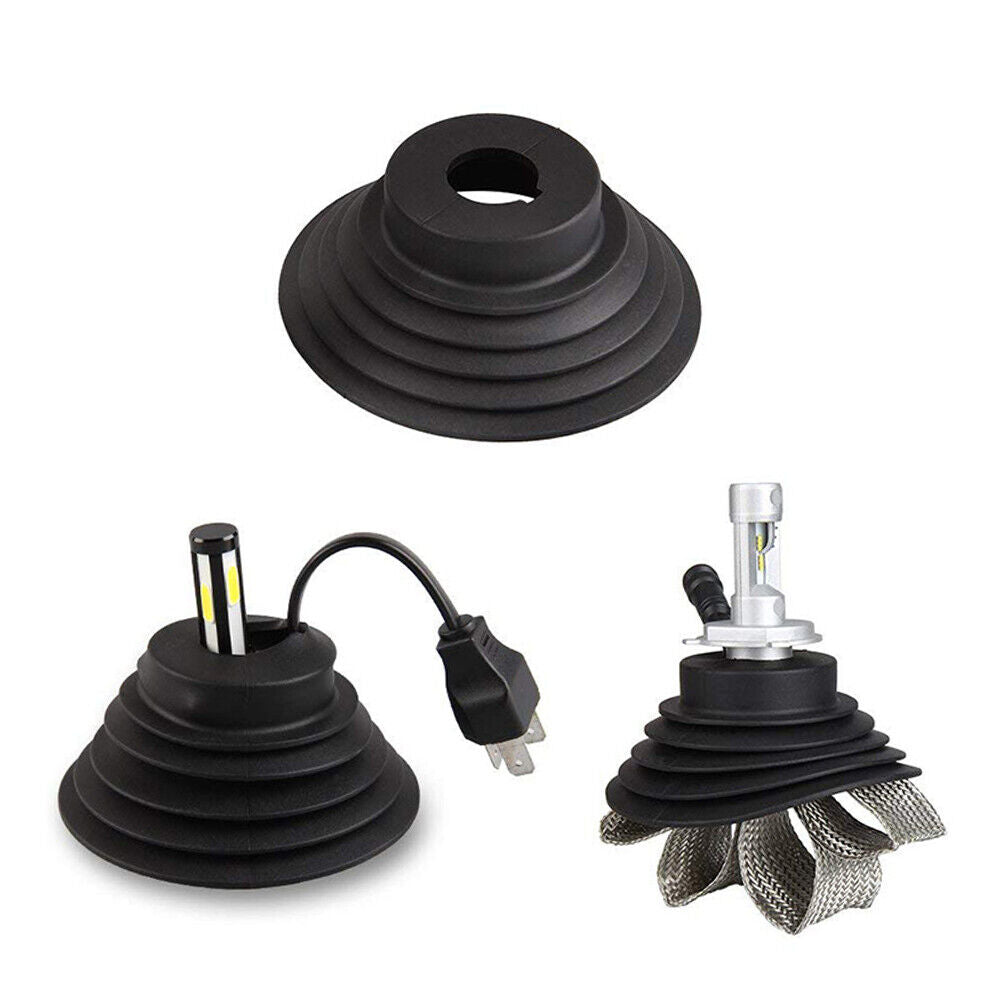 2x Universal Car Headlight Rubber Dust Cover Headlamp Bulb Dustproof Covers