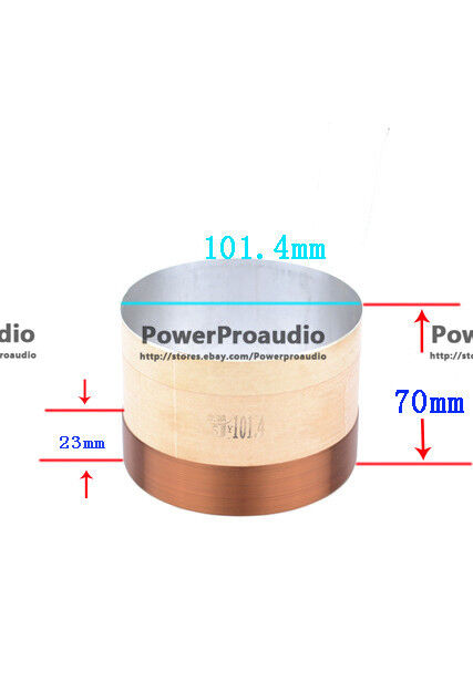 1pc Speaker Parts 101.4mm  aluminum bass voice coil woofer sound drive repair