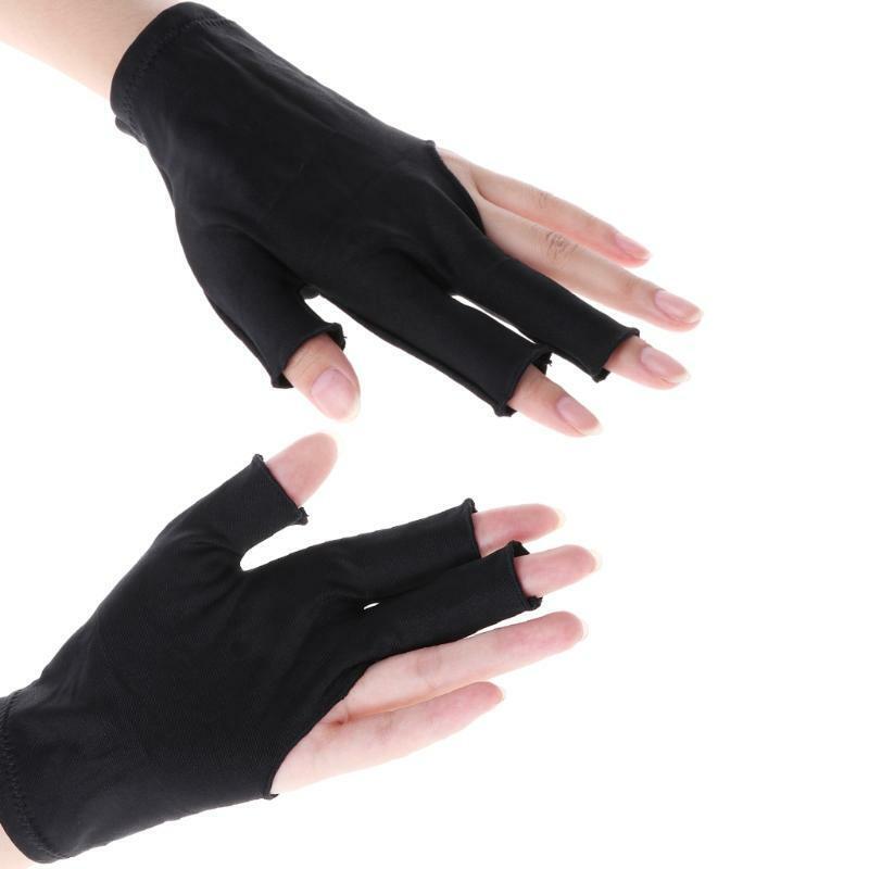Lycra Fabric Snooker Billiard Cue 3 Finger Gloves Pool Left Hand Open Accessory