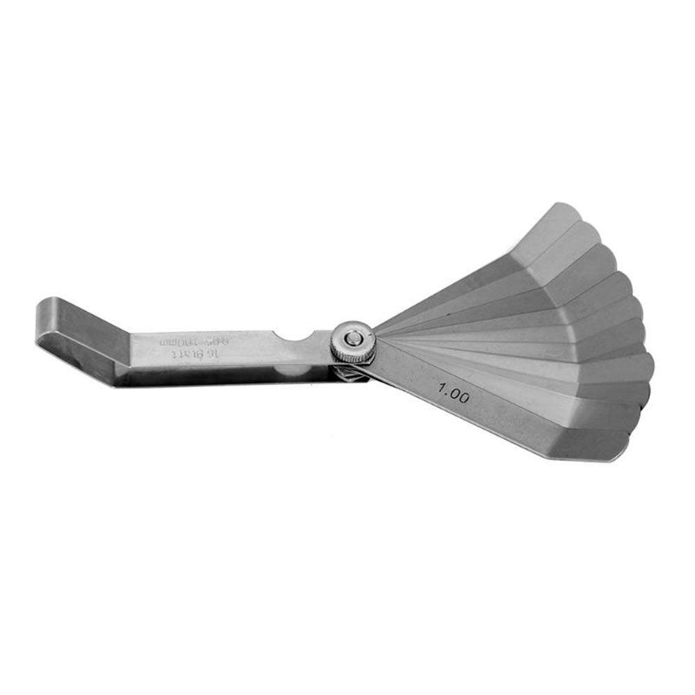 Tappets Valve Offset Stainless Steel 16 Blades 100mm Feeler Gauge Metric Gauge