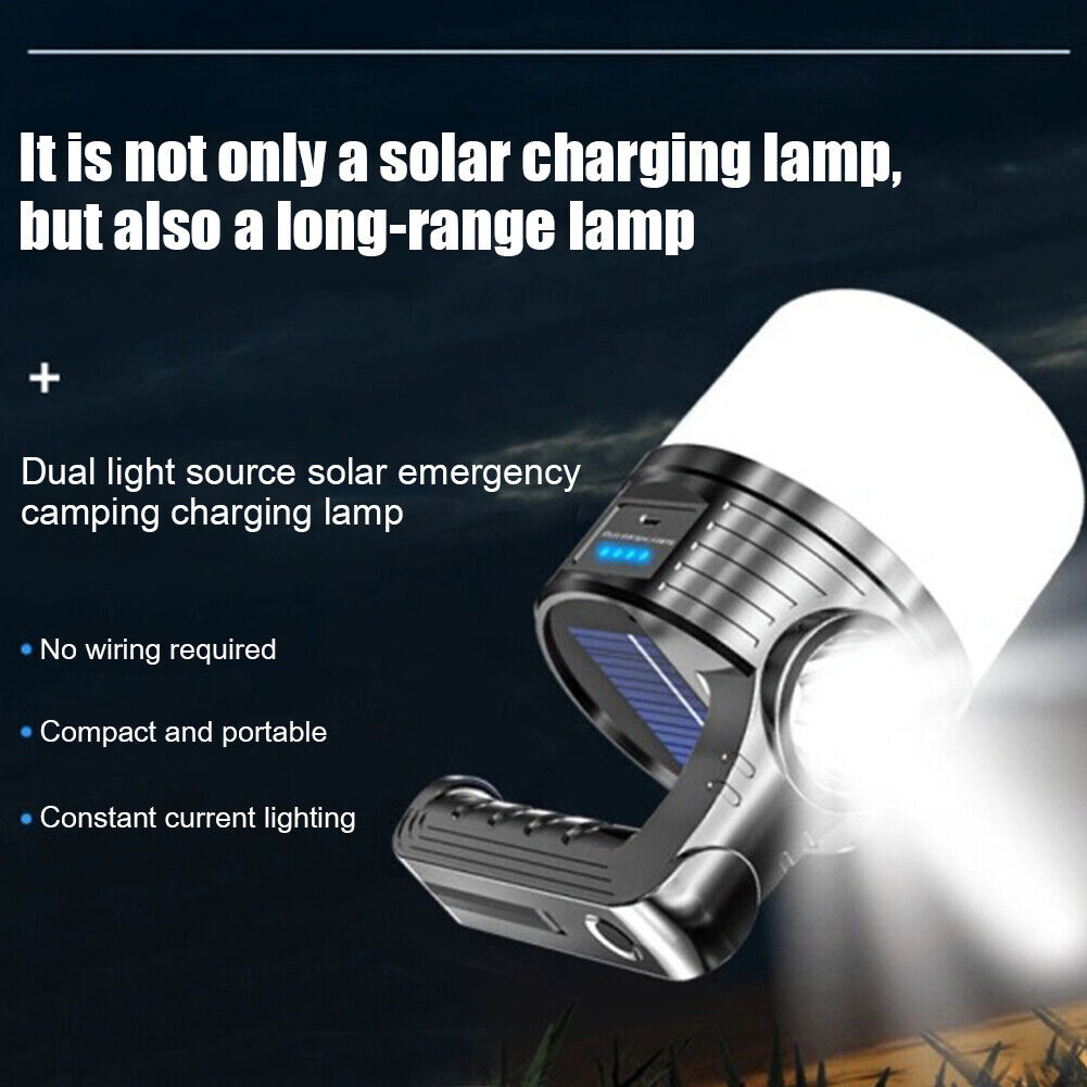 300lm LED Camping Lantern Bulb Waterproof 1200mAh Hiking Tent Hanging Light