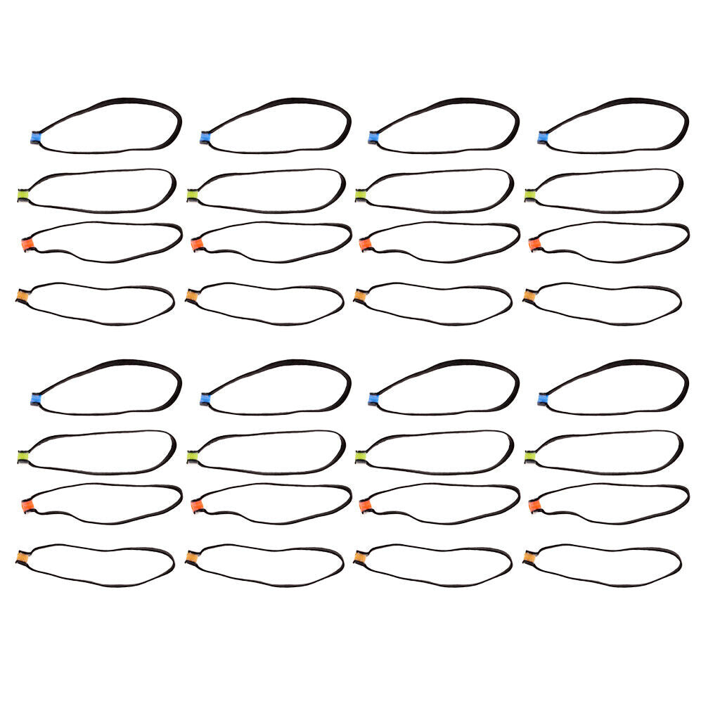 32 Pieces, Fly Fishing, Tippet Elastic, Tippet Spool Tenders, with Tippet Rings,