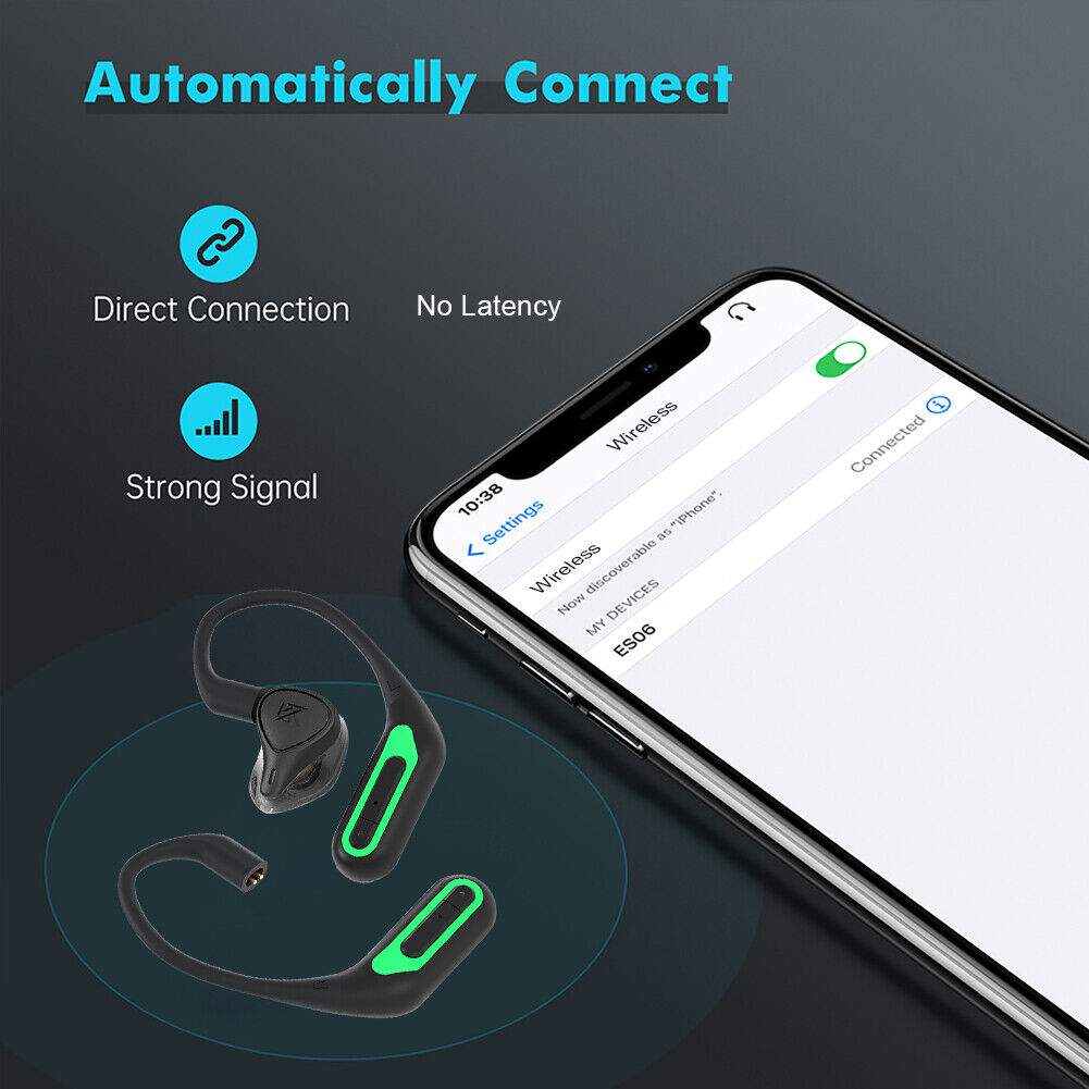 2pcs KZ AZ10 Bluetooth-Compatible Earbud Ear Hook Wireless HiFi Connector