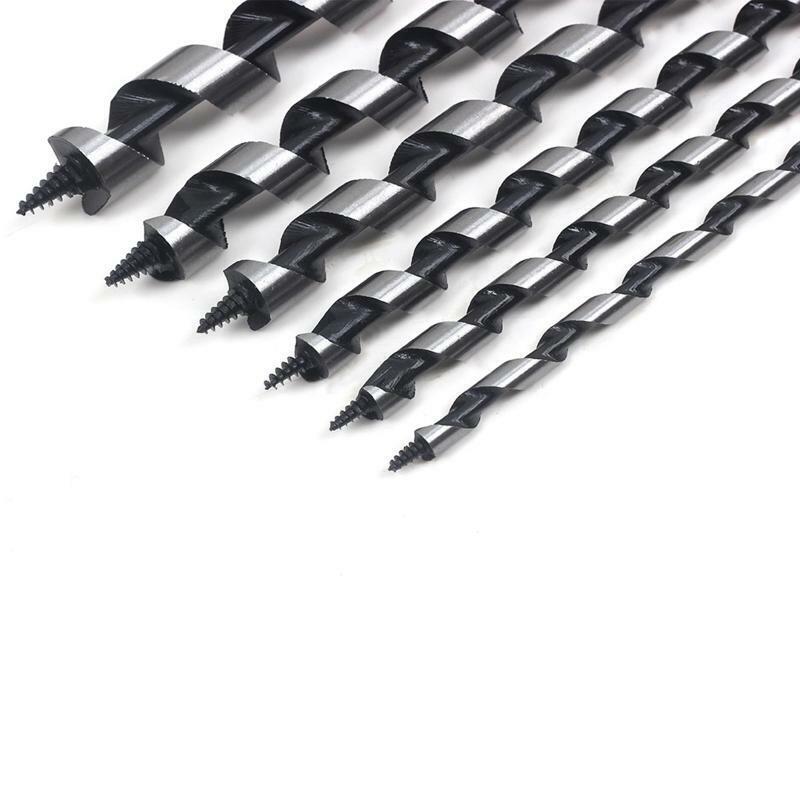 6-20mm Durable High Carbon Steel Hex Shank Long Auger Drill Bit Set 8 Pieces