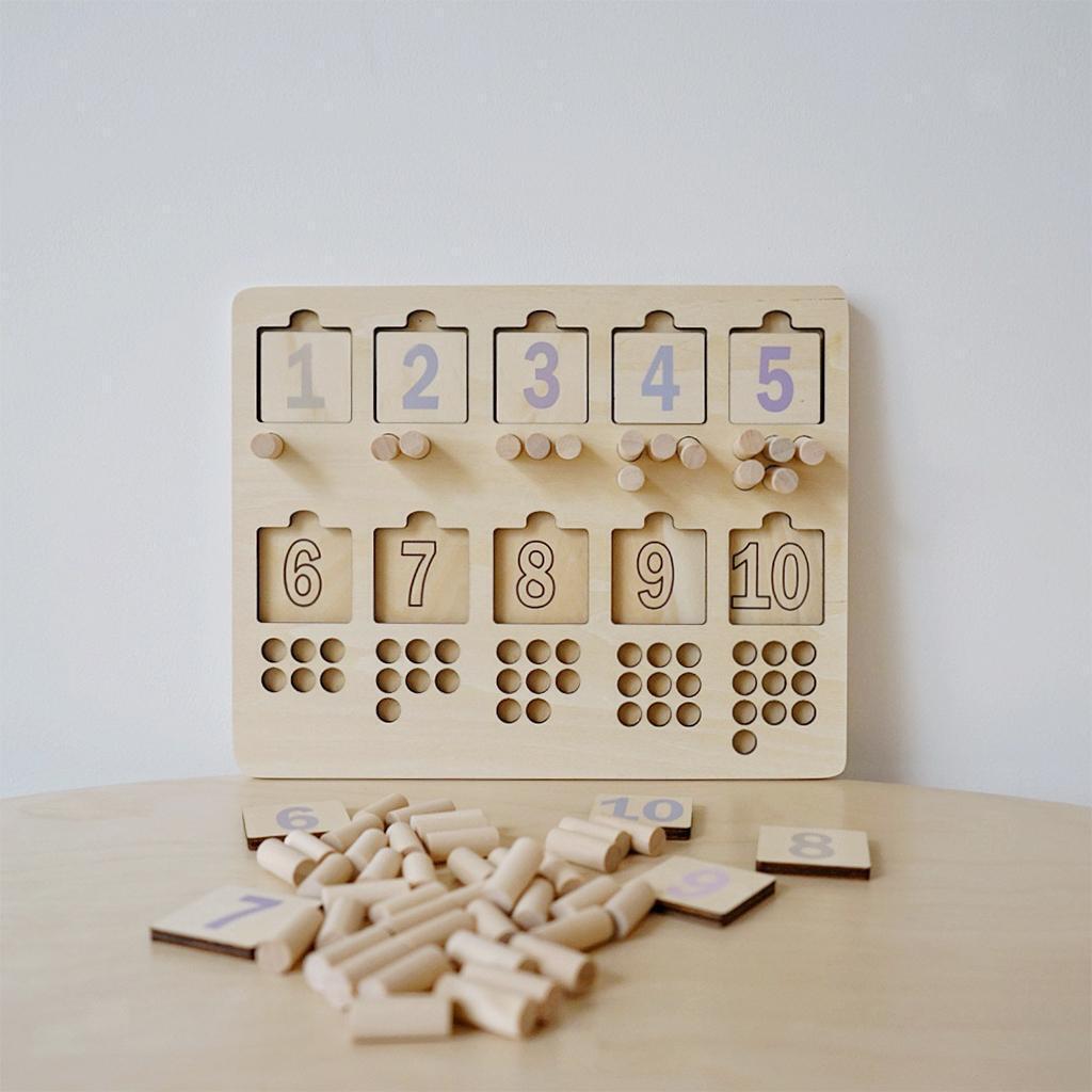 Montessori Educational Mathematics  Number Counting Board Festival