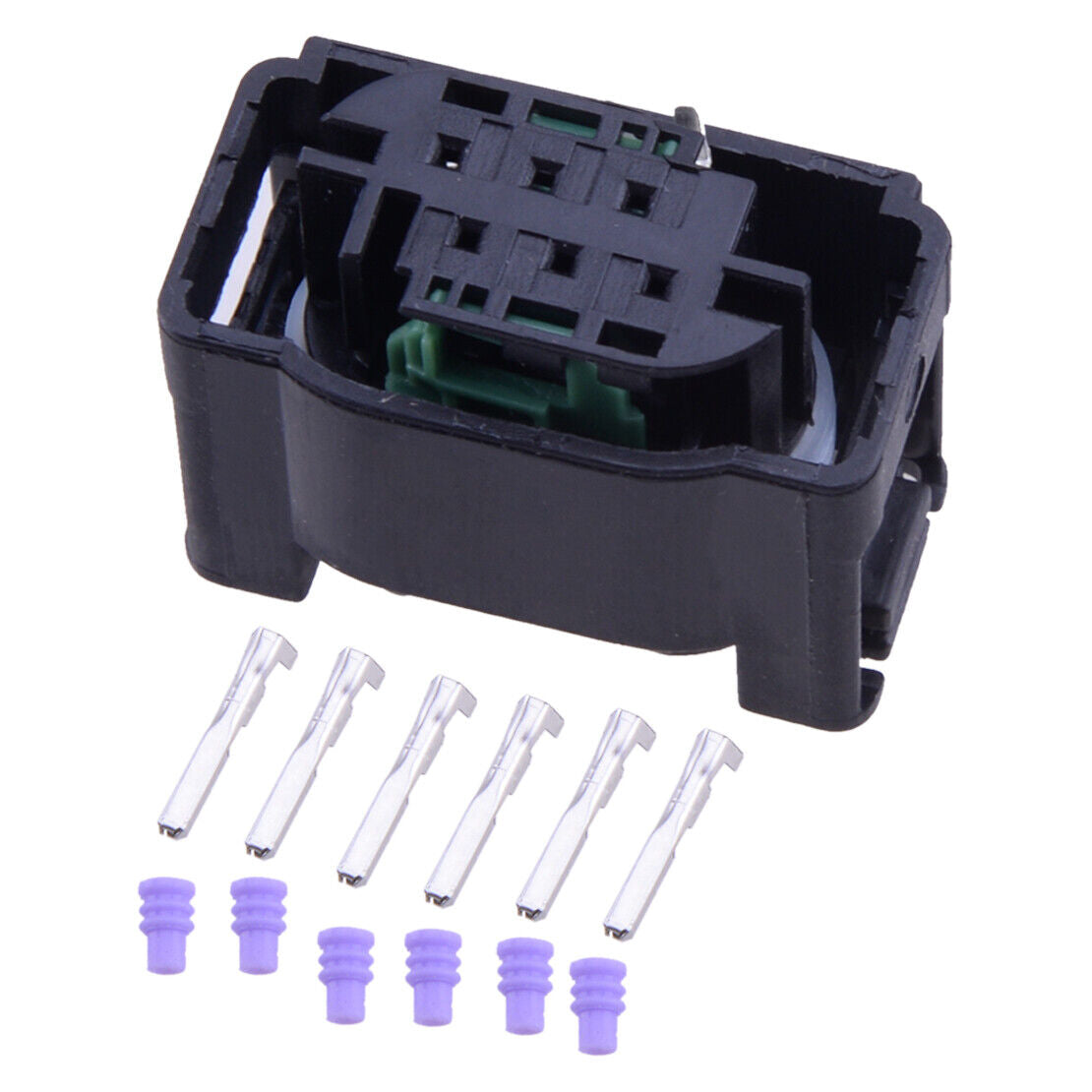 6-Pin Female Connector Plug & 6 Terminal Seal Fit Car Electronic Throttle Body