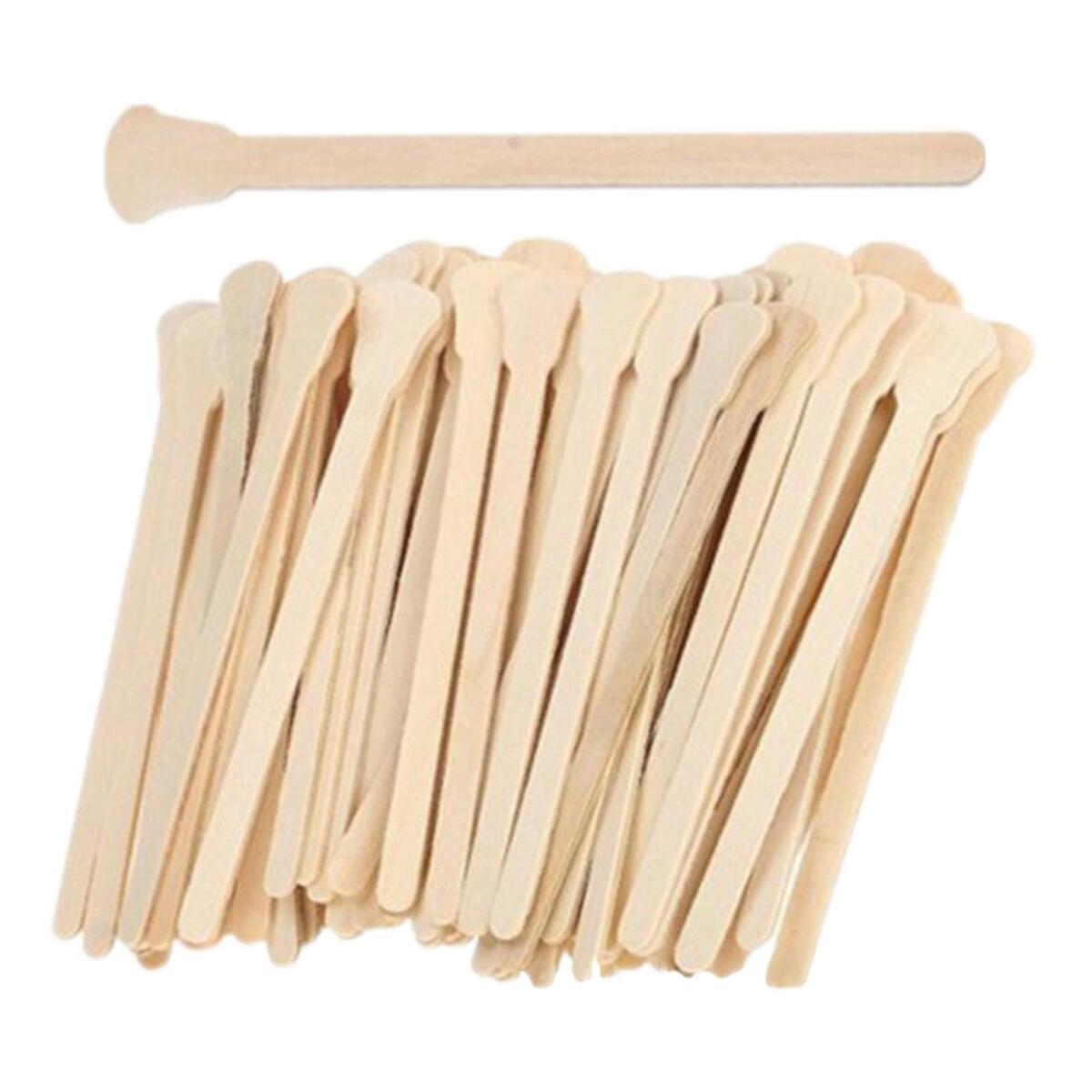100Pcs Wooden Wax Sticks Multifunctional Wax Bean Accessories for Home Use