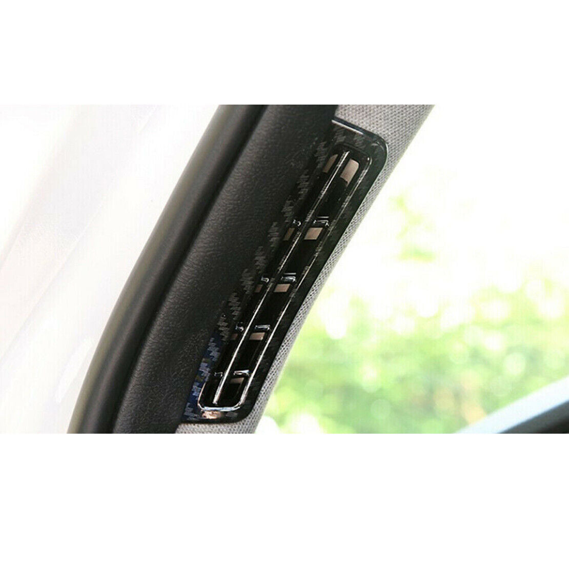 Carbon Fiber Style A Pillar Air Vent Cover Trim Fit For Hyundai Santa Fe