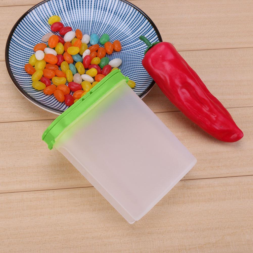 250ml 2 Lid Moisture-proof Transparent Seasoning Box Spice Condiment Bottle