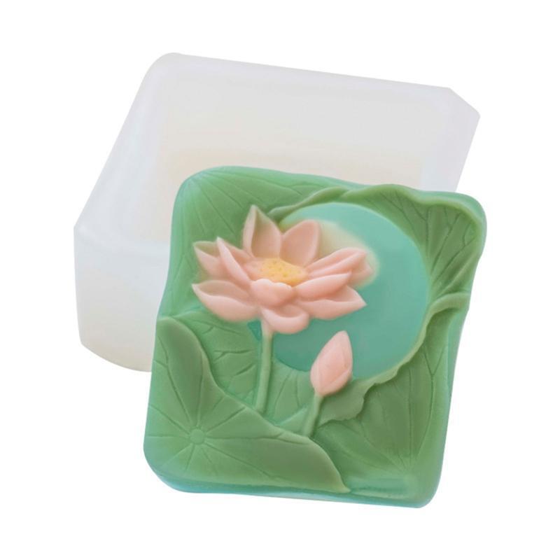 Silicone Lotus Flower Shape Soap Mould Food Grade Silicone Material Mousse Molds