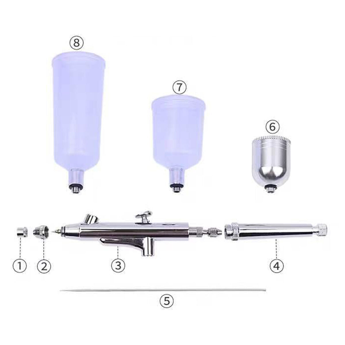 Dual Acting Gravity Powered Airbrush Compressor Kit ,