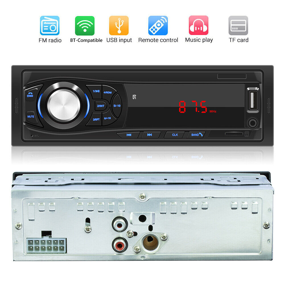 SWM-8014 12V Car FM Radio Bluetooth-compatible Multimedia MP3 Music Player