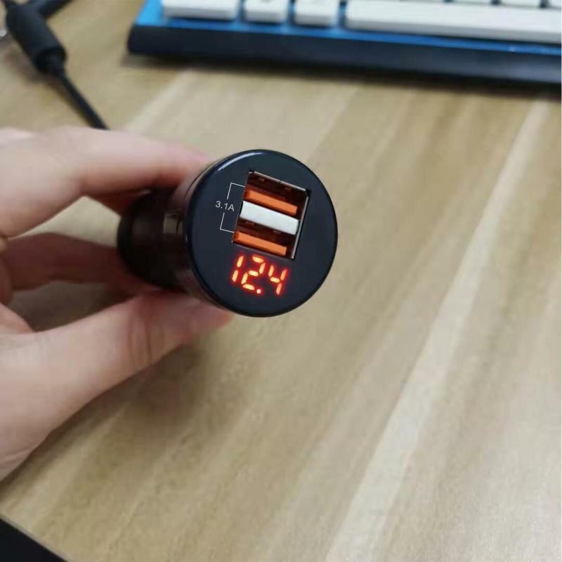 USB 3.1A Socket Dual Port 12-24V Car Charger for Tablet PC/Navigator/PDA/PSP/MP3