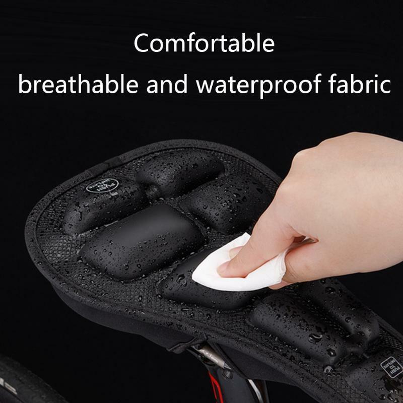 Sponge Bike Cushion Seat Cover with Waterproof Cover-Exercise Bike Seat Cushion