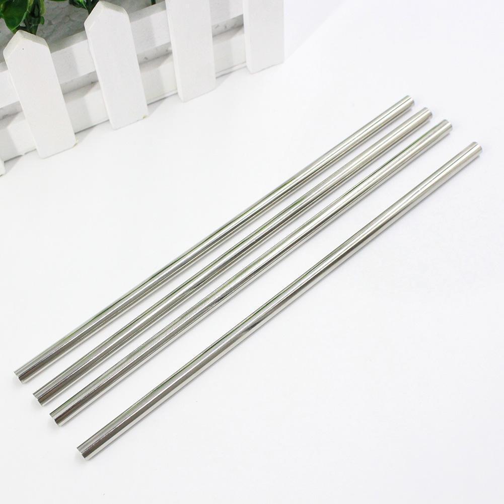 8pcs Stainless Steel Metal Drinking Straws+2 Cleaning Brushes Sets