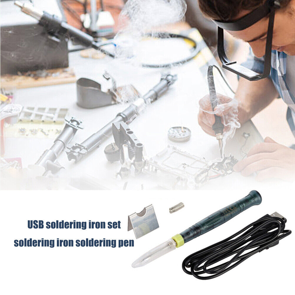 5V 8W USB Electric Solder Iron Kit Heat Pencil Welding BGA Repair Tools