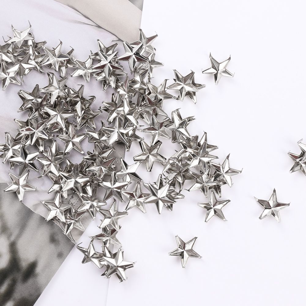 Clothing Accessories Leather Craft Spots Nailhead Star Rivets Studs Spikes
