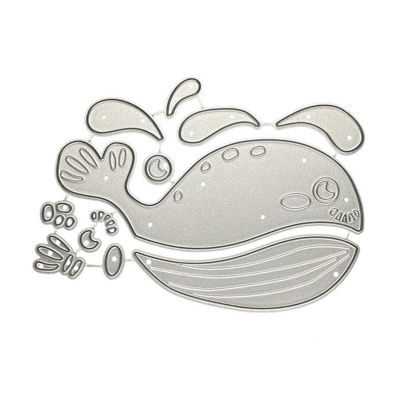 Exquisite Whale Die Cuts Stencil Cutting Dies Card Gifts Making Supplies 1 Set
