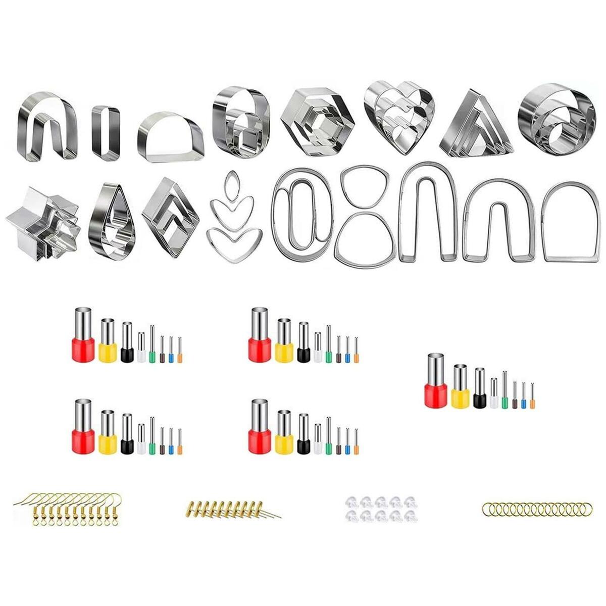 126x Polymer Clay Shape Cutter Set Geometry Circle Accessories for DIY