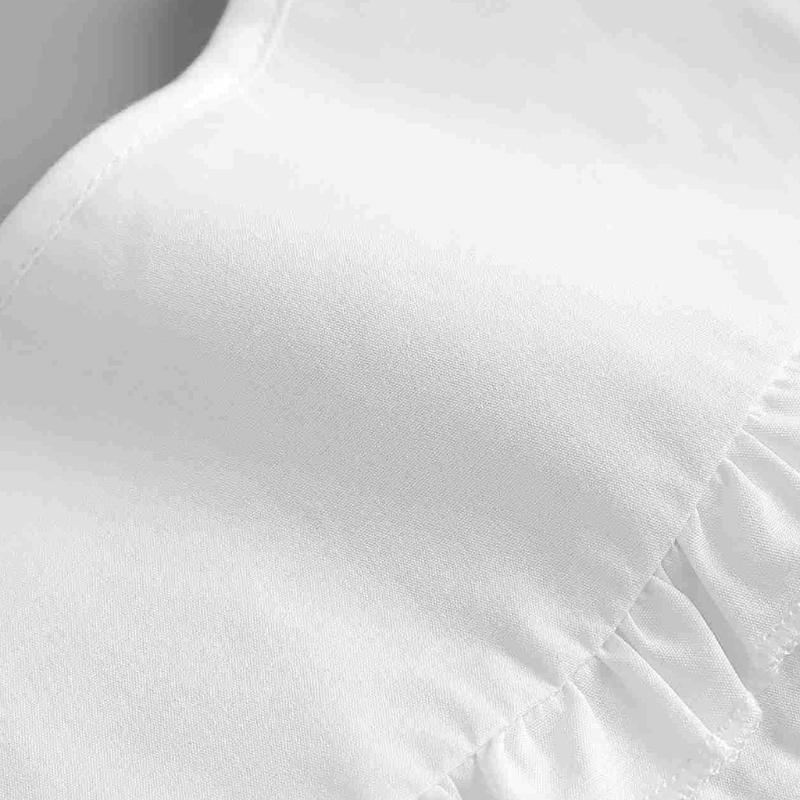 Women Double Layer Faux Collar White Shawl Tiered Ruffled Necklace Mini Poncho