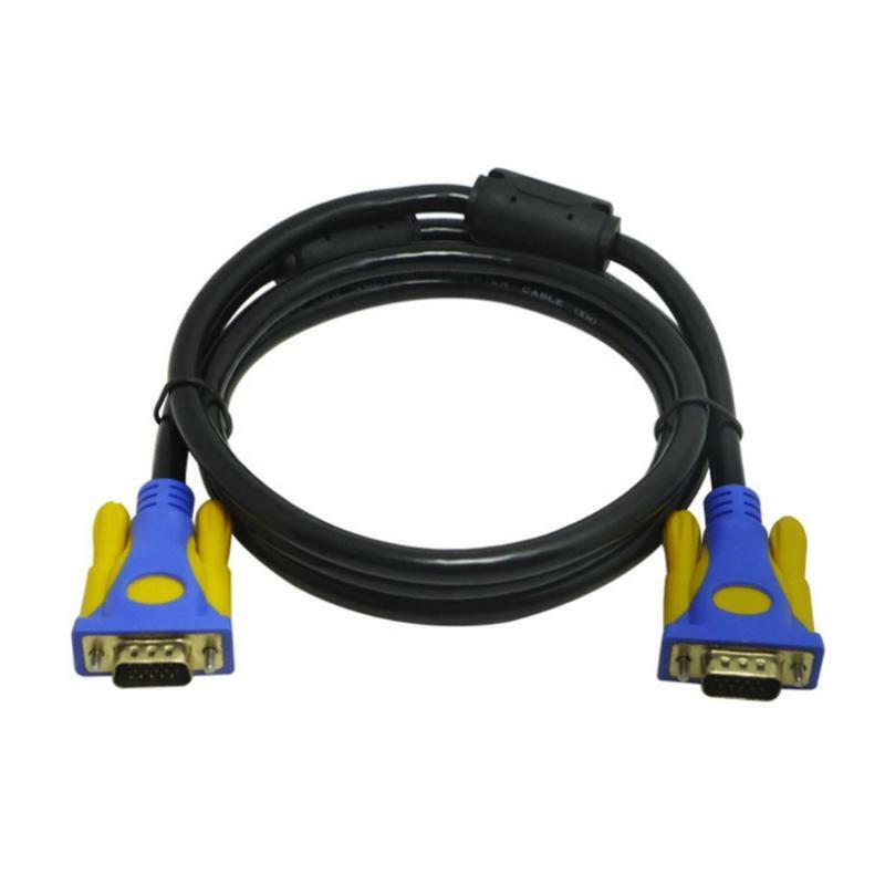 3+9 Male to Male 15 Pin Support 1080P SVGA Computer Monitor Cord Flat Adapter
